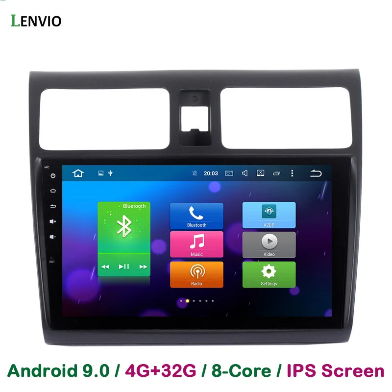 Автомобильный DVD плеер Lenvio 4 Гб ОЗУ 32 ПЗУ Восьмиядерный процессор Android 9 0 GPS