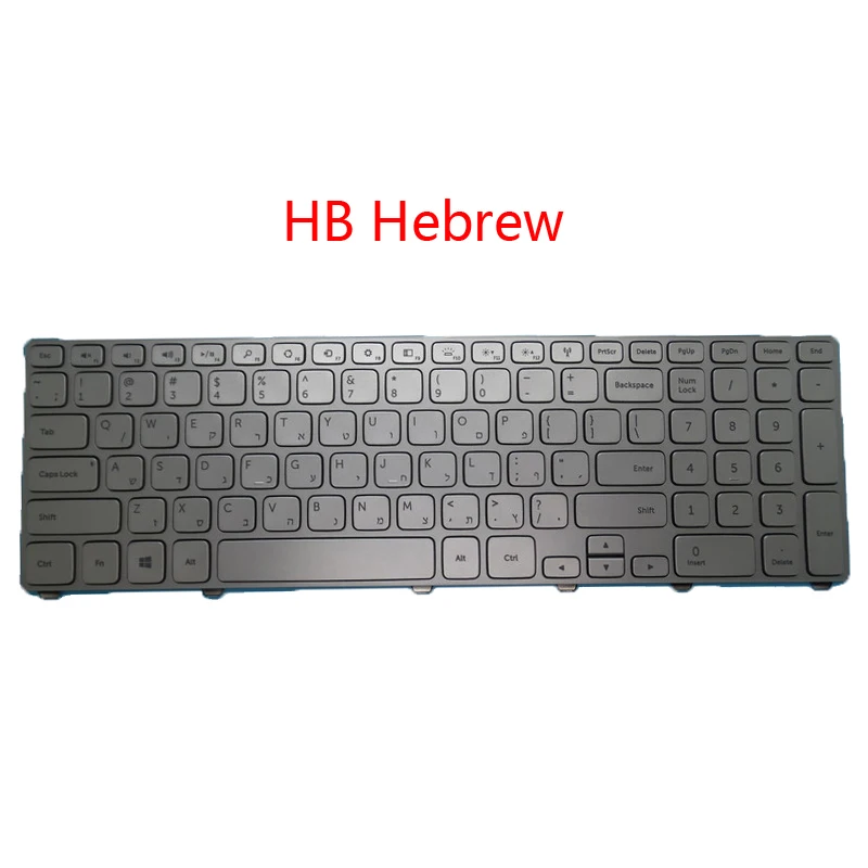 Клавиатура для ноутбука DELL Inspiron 15 7000 7537 HB Иврит греческая Венгерская Ху