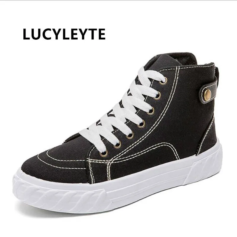 

Осень 2020 новая Корейская версия высокая черная парусиновая Женская обувь все с осенней обувью Тканевая обувь женские кроссовки