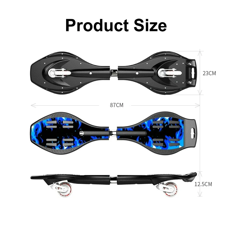 Скейтборд для взрослых и детей двухколесная длинная доска скейтборд бронтозавр