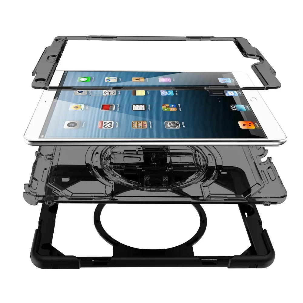 Силиконовый чехол для iPad Pro, 11 дюймов, планшет с 360 поворотом, регулируемый ремешок на руку, ударопрочный чехол FHL02