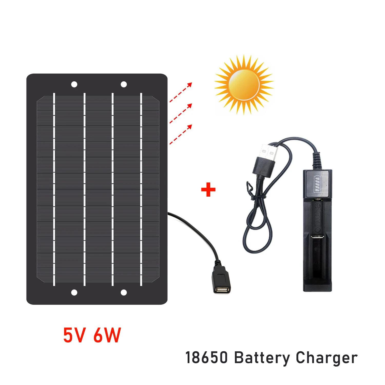 5 в 6 Вт солнечная панель универсальный контроллер зарядного устройства 3 7 В