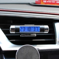car temperature display electronic clock digital clock thermometer auto electronic clock led backlight digital display