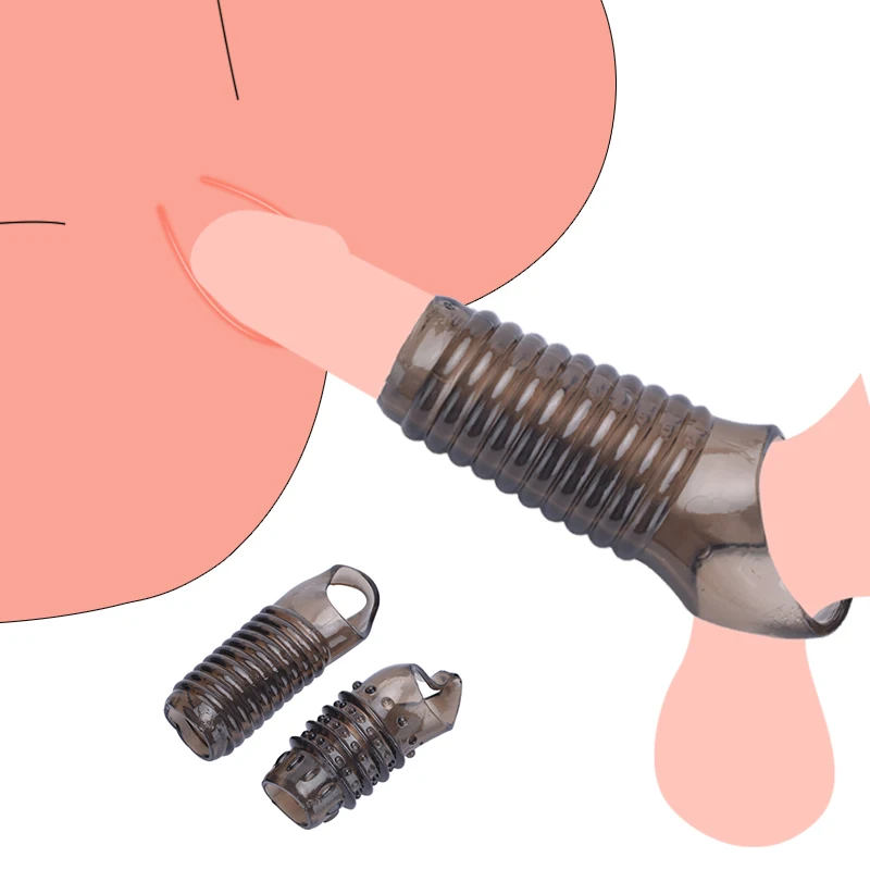 Рукав для пениса взрослых регулируемое Силиконовое кольцо многоразовый