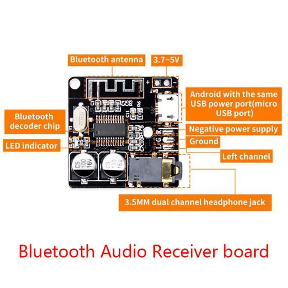 3 7 5 в Bluetooth аудио приемник плата 0 mp3 декодер не допускающий потерь беспроводной