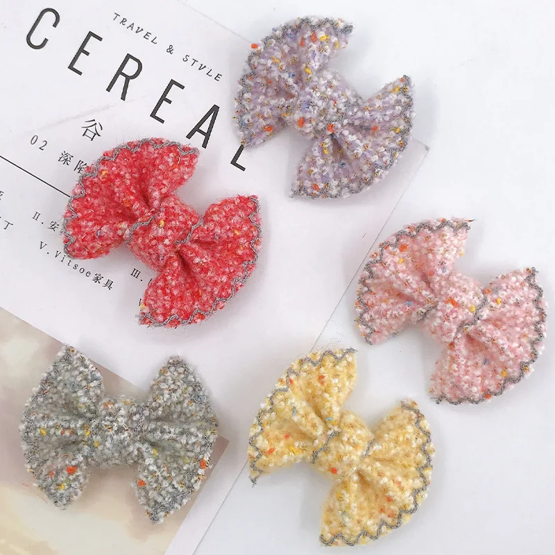 

New Winter Plush Bow DIY Cute Jewelry Accessories Fold Bow Mobile Phone Shell Decor Materials Wholesale Items Jewelry Making