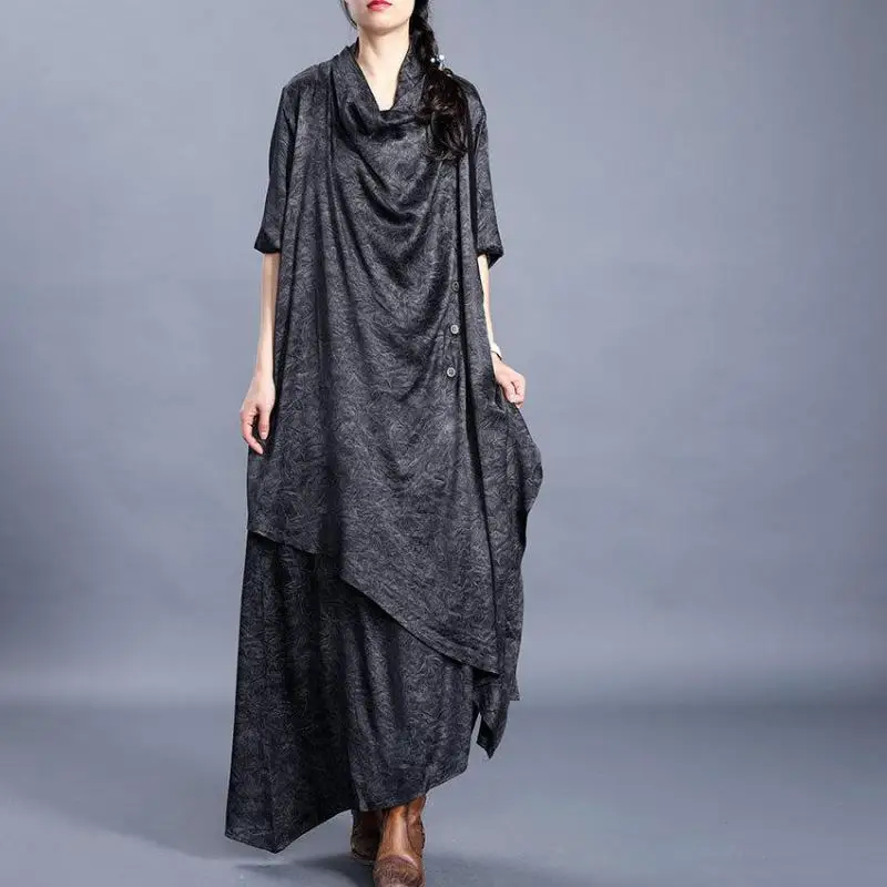 Новинка 2020 весеннее необычное свободное ретро платье цветочным принтом коротким