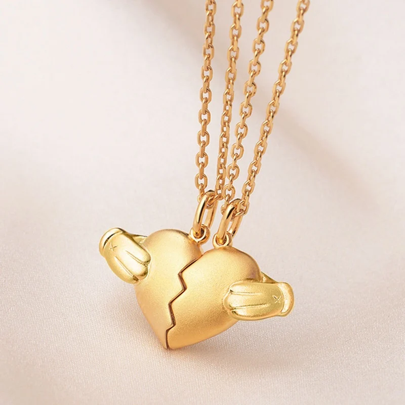 Две половинки ожерелье с подвеской в форме сердца ювелирные изделия для