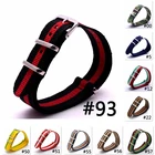 18 мм многоцветная Военная Униформа Многофункциональный ремешок для дайверов спортивный браслет для часов нейлоновый ремешок на запястье