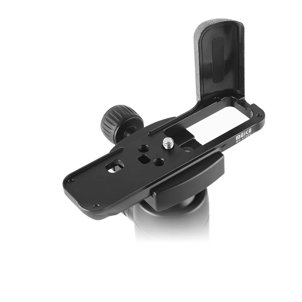 

MeiKe MK-X100V Aluminum Hand Grip Holder for fujifilm Fuji X100V Camera Release Plate L type metal Bracket