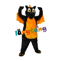 1002 wholesale made custom cosplay cartoon characters suit black dragon mascot costume