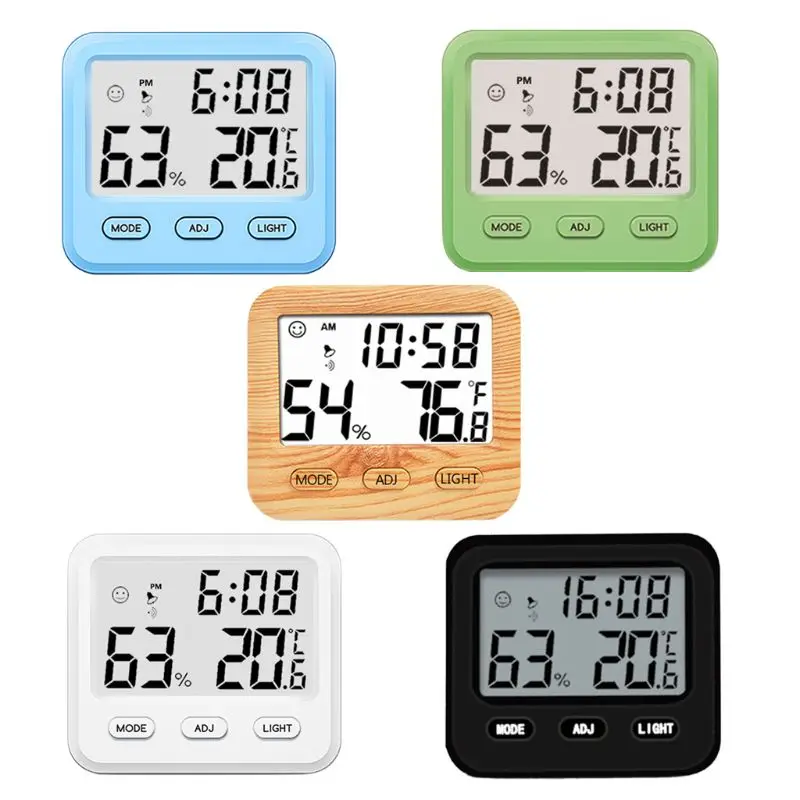 

Многофункциональный Высокоточный термометр, гигрометр, автоматические электронные часы с монитором температуры и влажности, CH-915