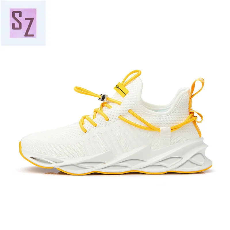 

2021 Flying Woven Breathable Mesh Casual Shoes Summer Sports Shoes Running Shoes Low-top Tide Shoes Shoes Men