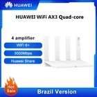 Оригинальная бразильская версия HUAWEI Wi-Fi AX3 Pro, четыре усилителя Wi-Fi 6 +, беспроводной маршрутизатор Wi-Fi 6 +, ретранслятор 3000 Мбитс, NFC, двухъядерный
