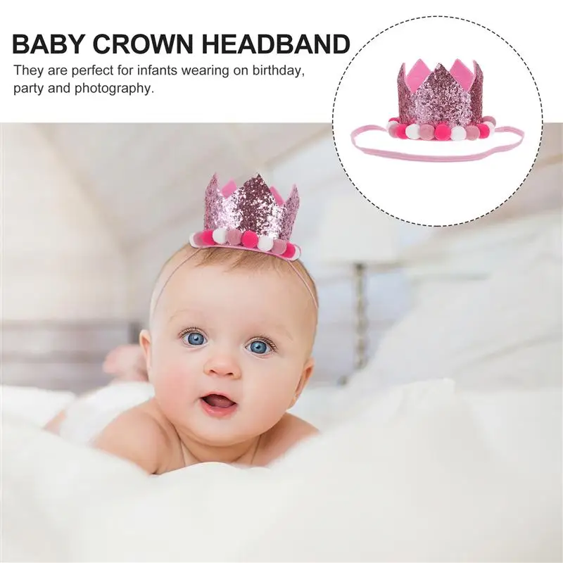 

1Pc Headdress Adorable Creative Crown Headdress Baby Crown Headband for Children