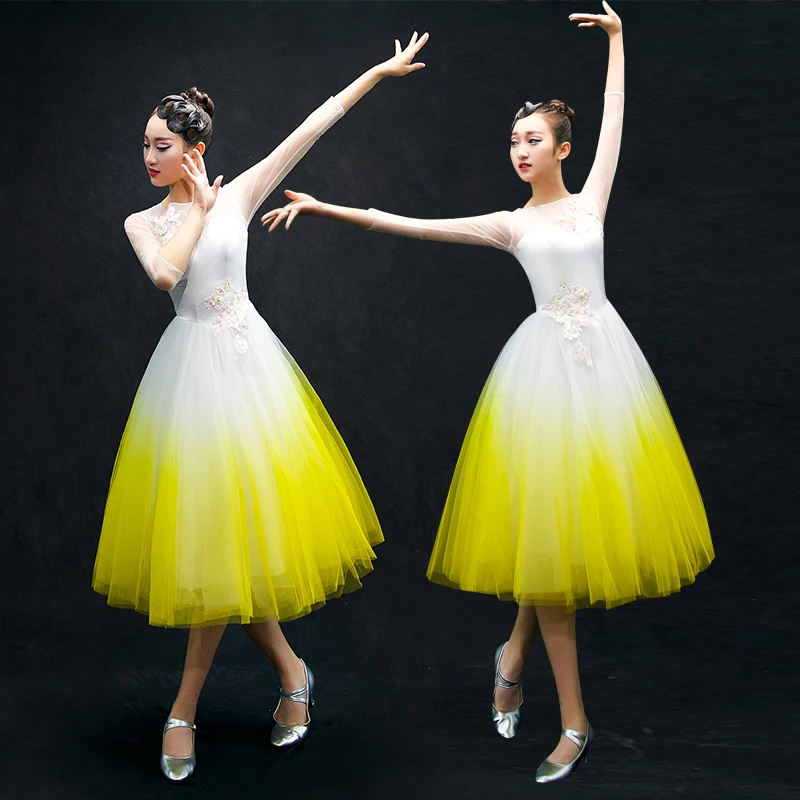 Балетная пачка Женская с длинным рукавом CD2023 | Тематическая одежда и униформа