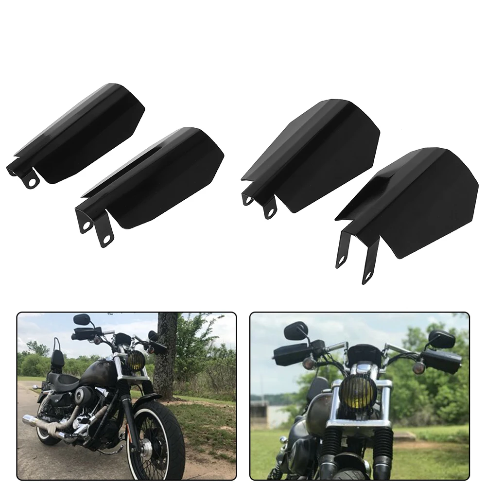 

2PCS Motorcycle Shade Handguards Black Hand Protector Wind Falling For Harley Sportster XL1200 XL 883 Dyna Baggers
