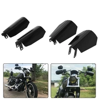 2pcs motorcycle shade handguards black hand protector wind falling for harley sportster xl1200 xl 883 dyna baggers