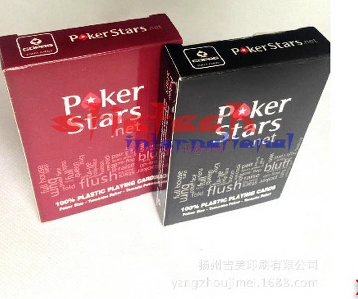 Dhl ИЛИ ems 100 наборов покерная звезда пластиковая игральная карта игры Техасский