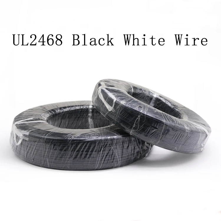 

1M 22AWG UL2468 2 Pins Electric Copper Wire PVC Insulated Double Cords Lamp Lighting Cable Extend Connect Line White Black Red