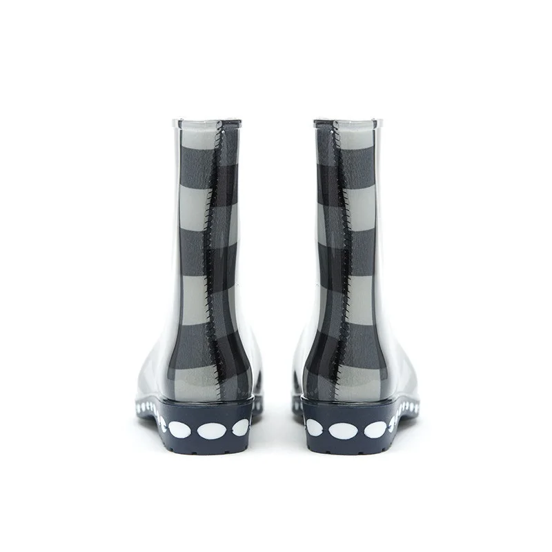 

Wave point rain shoes women's tube anti-slip waterproof rain boots ladies water shoes comfortable Fishing Wading rubber shoesNEW