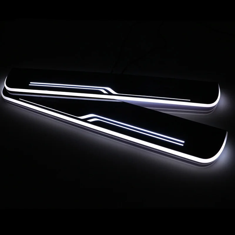 LED Car Pedal Light Sill Pathway Welcome Scuff Light  For Ford Focus 2012-2014 2015 2016 Door moving Customize  Lamps images - 6