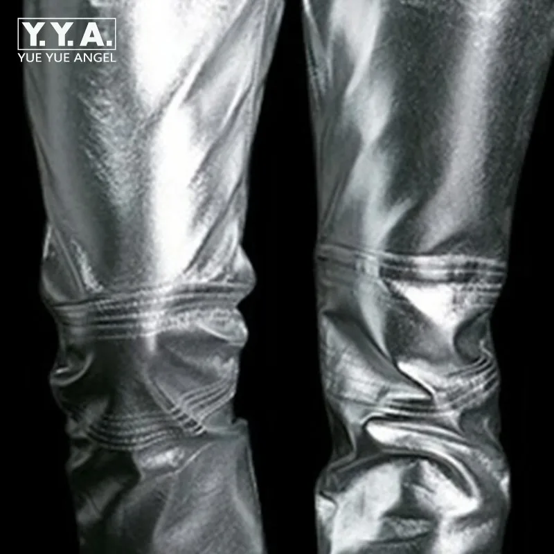 Новое поступление высокое качество серебристые мужские поп-певцы крутые