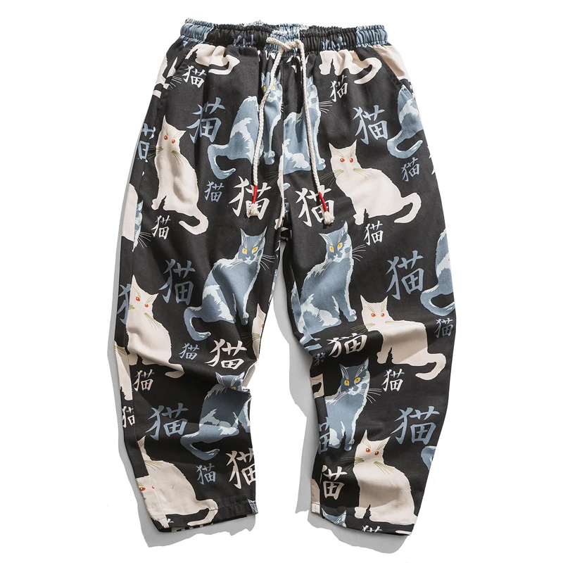 

2021 pants Trousers for Men New Branded men's clothing sports pants for men Military style trousers Men's cat printing Trousers