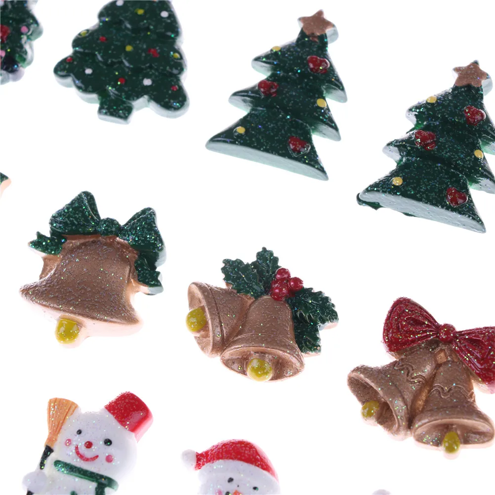 10 шт. миниатюрная Рождественская фигурка снеговика домашний декоративный