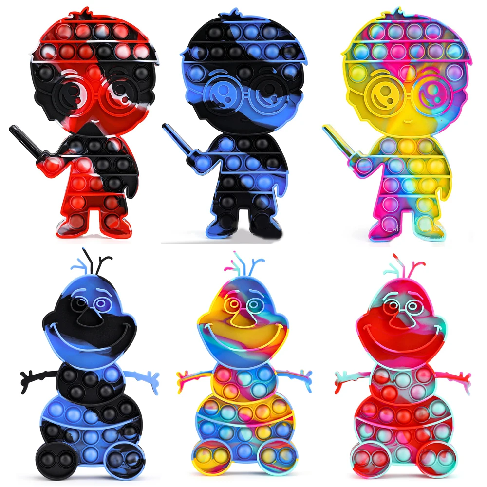 

Фиджет-игрушка с эффектом пуш-ап, Олаф, Гарри, тыкать пузырьки, Spotify, премиум, простой затемнитель, антистресс, игрушки для снятия стресса, дет...