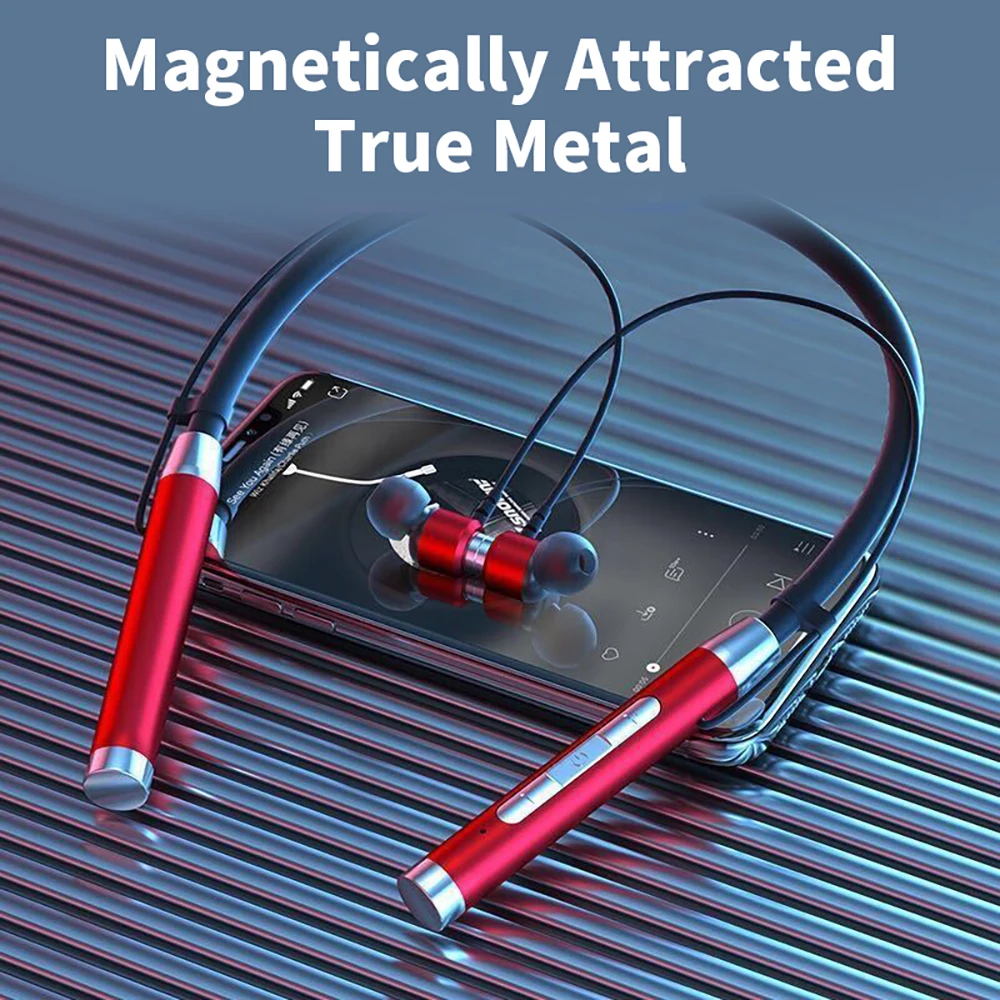 

Heavy Bass Mobile Phone Wireless Earphone Neck Sports Running Headset Game DVD Camcorder HD Camcorder Recording Live Broadcast