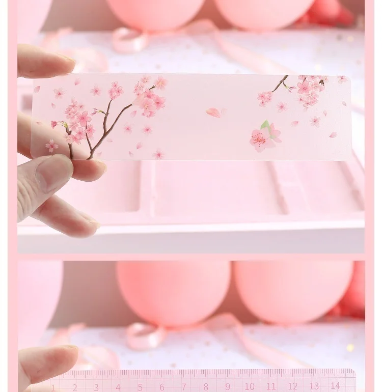 

1set Cherry Blossom styles Washi Tape DIY Decorative Scrapbooking Sticker Hand Account Book Stickers and rullers