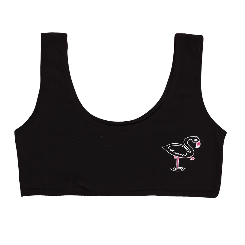 Хлопковое однотонное нижнее белье для маленьких девочек бюстгальтеры девушек