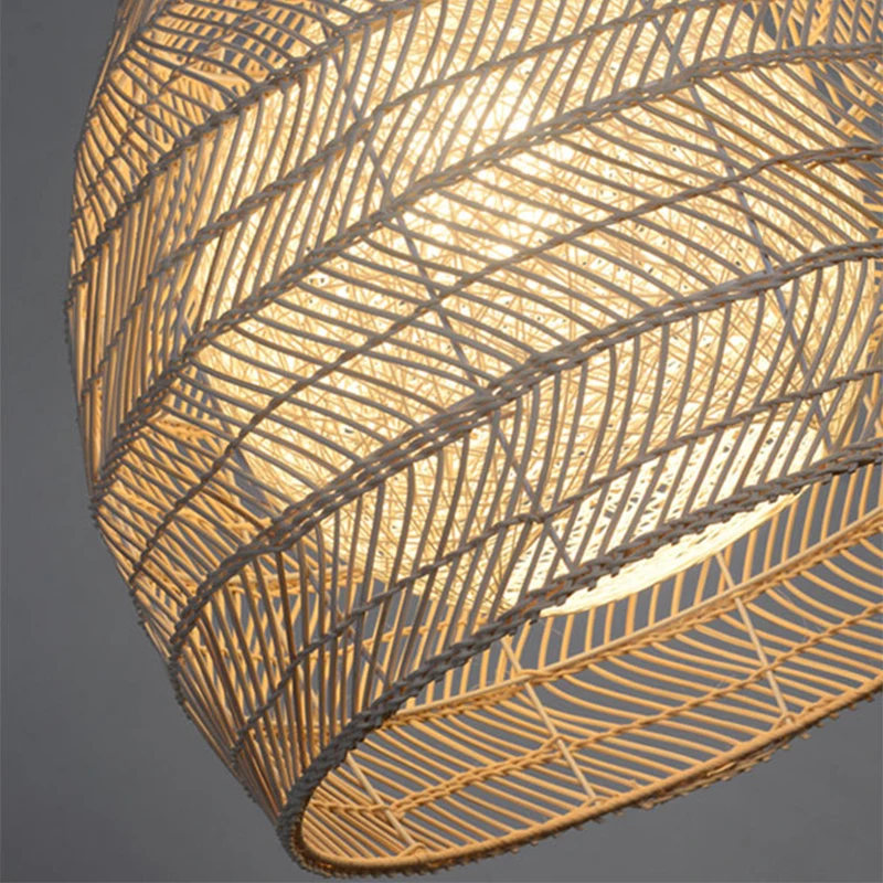 

Creative Asian style high quality handmade rattan chandelier for home dining room bedroom living room corridor coffee shop lamps