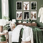 Скандинавский пейзаж из путешествия холст картина горного Лесной Олень Nordic плакат печать настенные картины Современный Декор в гостиную