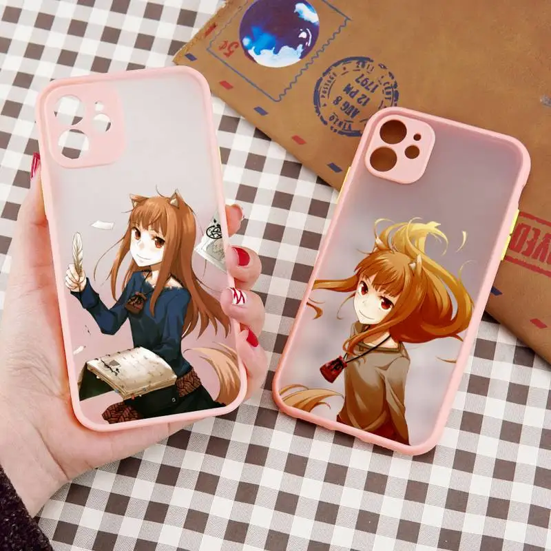 

Spice and Wolf animation Phone Case matte transparent For iphone 7 8 11 12 13 plus mini x xs xr pro max cover