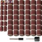 Насадка для дрели TUNGFULL, 15 шт., шлифовальная лента 6,35 мм с барабанной шлифовальной машинкой, Аксессуары Dremel, подходит для вращающихся инструментов Dremel