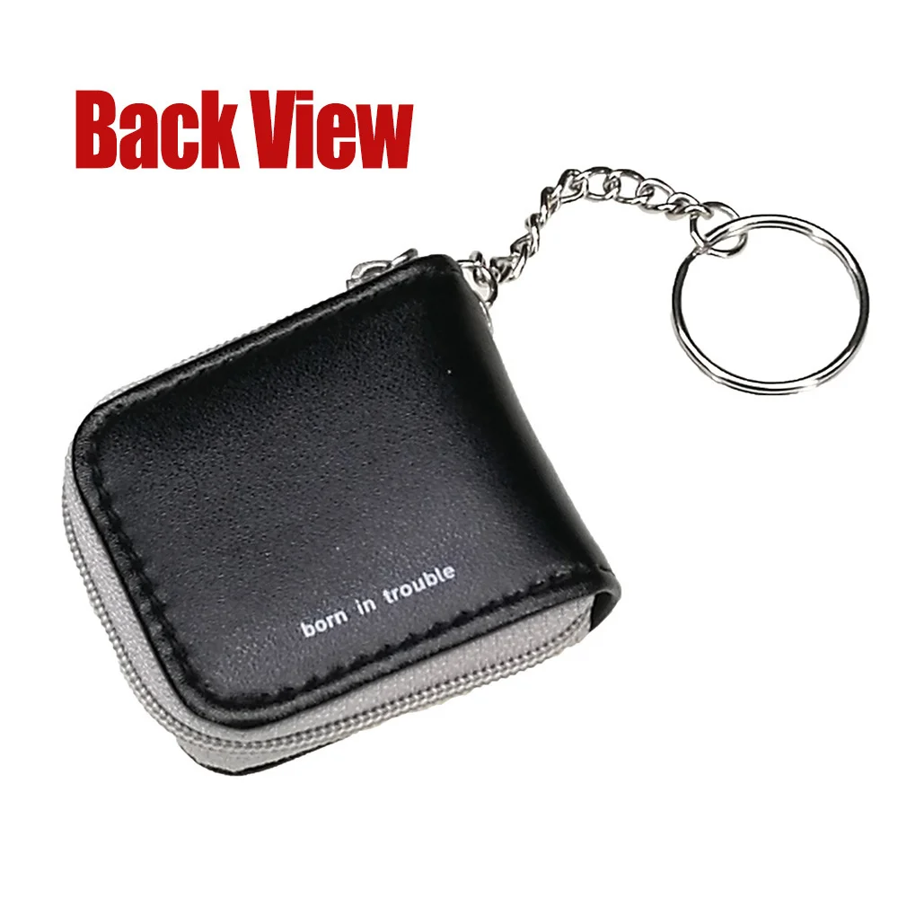 Portable Cute Mini Memory Flash Card Case Holder Small Wallet Storage Carrying Pouch Micro SD TF Nano SIM Male Men Women Black images - 6