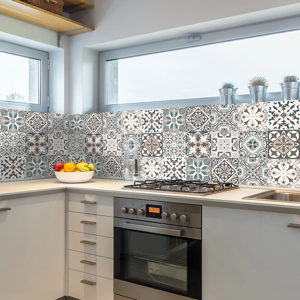 10 шт. голубые и серые матовые наклейки на стену | Дом сад