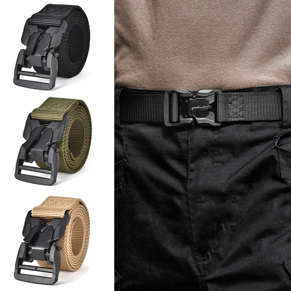 

Multifunctional Outdoor Sports Equipment Training Hunting Waist Belt Nylon Molle Combat Magnetic Buckle Waistband for Men