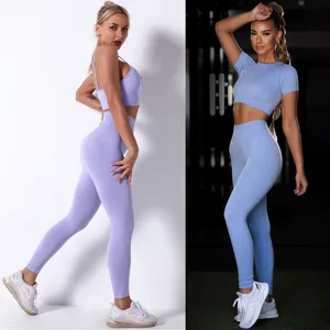 Seamless Yoga Set Women Workout Set Sportswear Fitness Clothes for Women Clothing Gym Leggings Sport Suit Workout Clothes