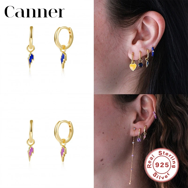 

Серьги-кольца женские из серебра 925 пробы, W5