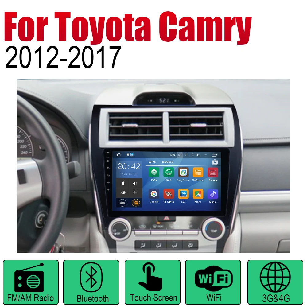 Автомагнитола 2 Din Android Автомобильный плеер для Toyota Camry 2012 2013 2014 2016 2015 2017