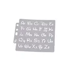 Алфавит трафареты букв шаблон живопись Скрапбукинг тиснение штамповка альбом карточка Сделай Сам кружевная линейка открытая буква шаблон