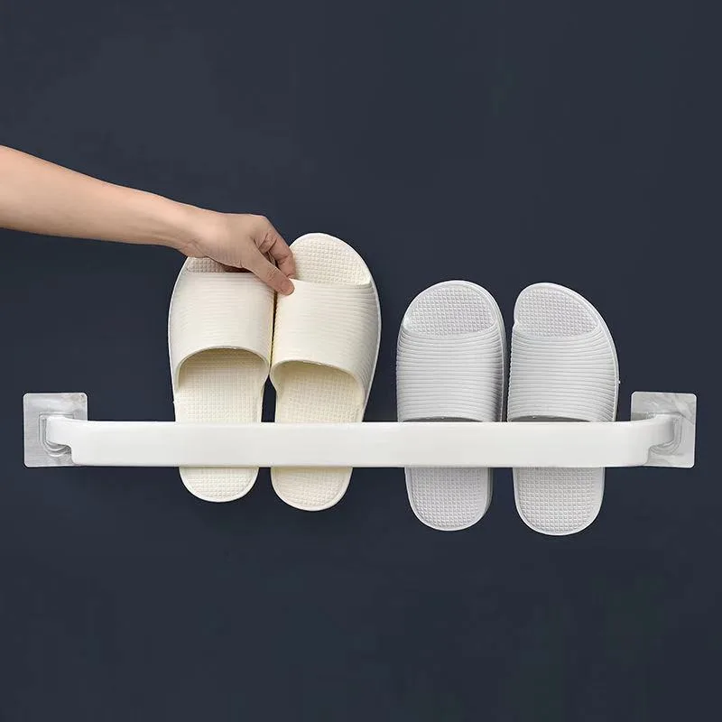 

Wall-mounted Shoe Rack Shoes Hanger Slippers Drain Storage Rack Shelf Shoe Hanging Holder Bathroom Organizer