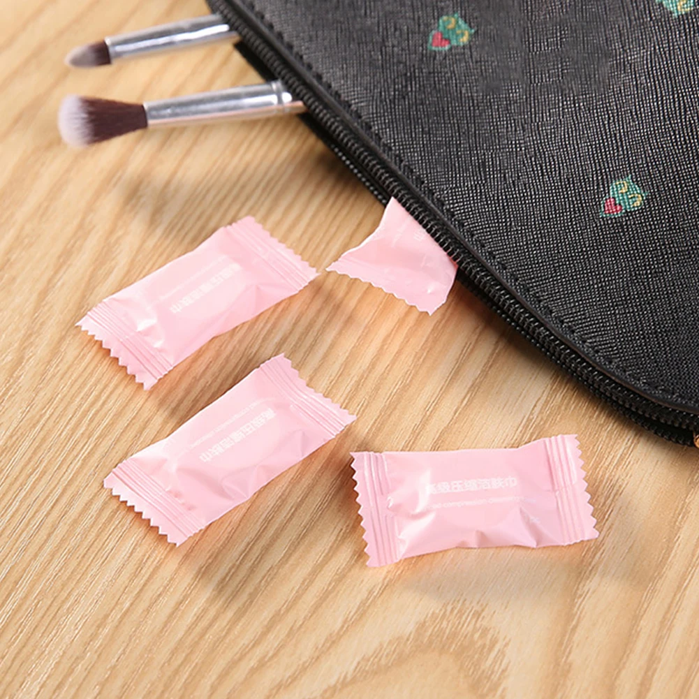 Одноразовое дорожное полотенце компактные влажные мини-салфетки в таблетках