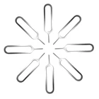 Оптовая продажа, игла для Sim-карты для Iphone, Samsung, Huawei, Xiaomi, Ipad 2, держатель для сотового телефона, извлечение из металла, низкая цена, 10000 шт.лот