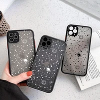 cartoon planet phone case for iphone 13 12 pro 11 pro max 7 8 plus xs max 12 mini x xr se2020 clear camera protection back cover