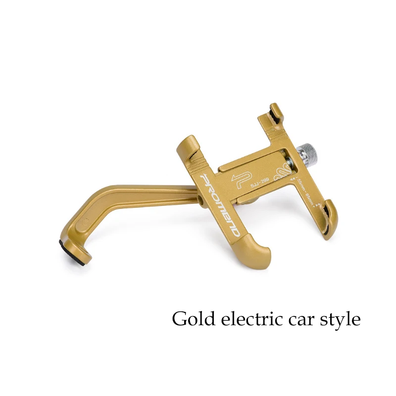 Gold-SJJ299E Алюминиевый держатель URANT для мотоцикла с поворотом на 360 градусов, крепление на руль велосипеда для мобильного телефона, подставка для телефона с gps - Цвет: Gold-SJJ299E