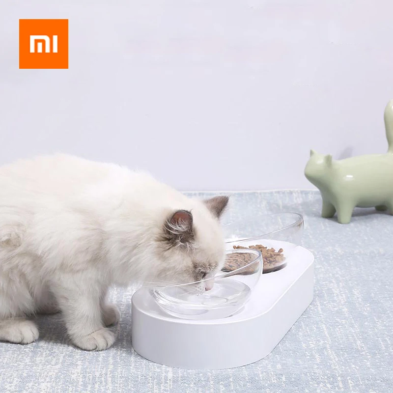 Xiaomi PETKIT миска для домашних животных миски кормления регулируемые двойные подачи
